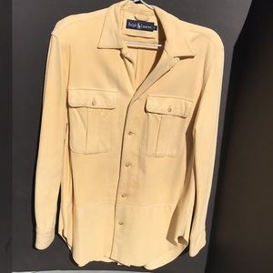 Ralph Lauren suede top